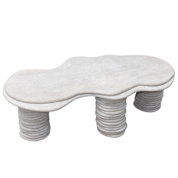 stacked coffee table_photo1 Wave Travertine Coffee Table