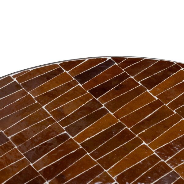 zellige tile ochre coffee table_photo2 Zellige Tile Ochre Coffee Table