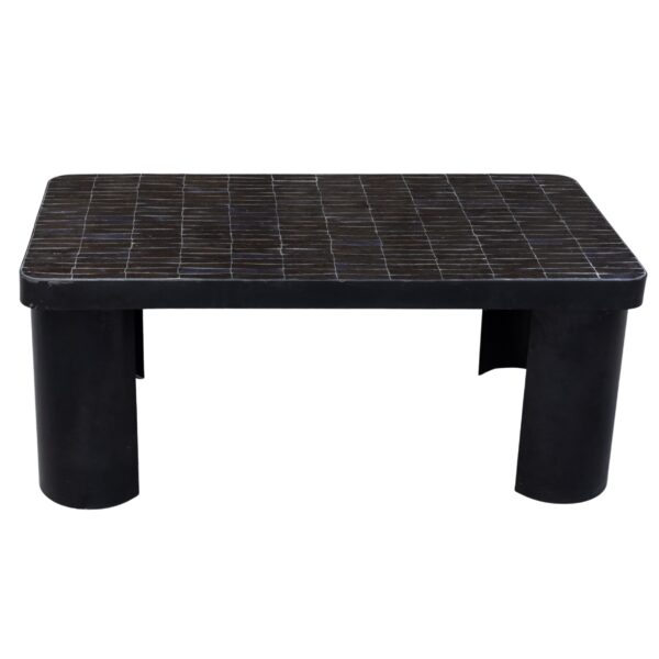 Zellige Tile Coffee Table in Noir