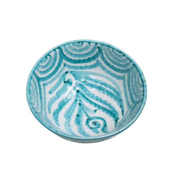 Azure Hand-Painted Ceramic Bowl