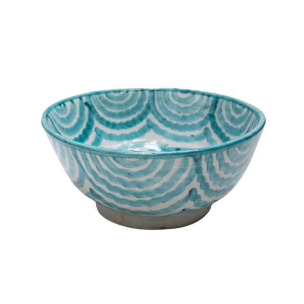 Azure Hand-Painted Ceramic Bowl