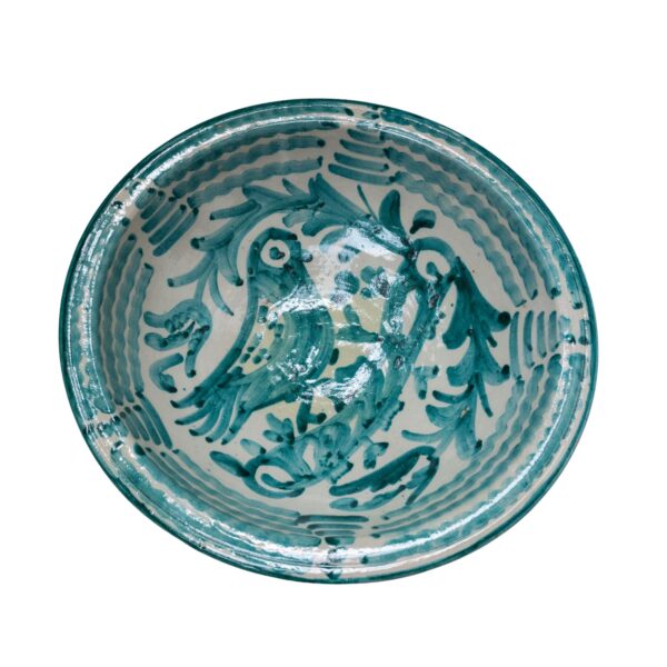 Azure Hand-Painted Ceramic Bowl