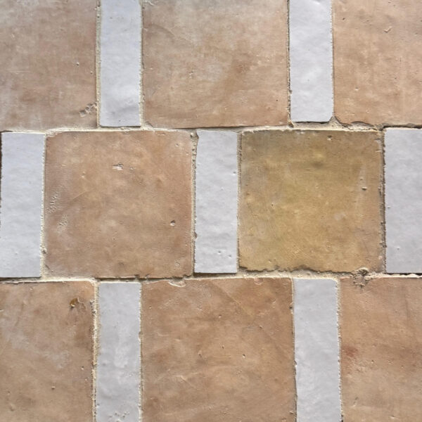 Block / Rectangle in Natural Clay / White