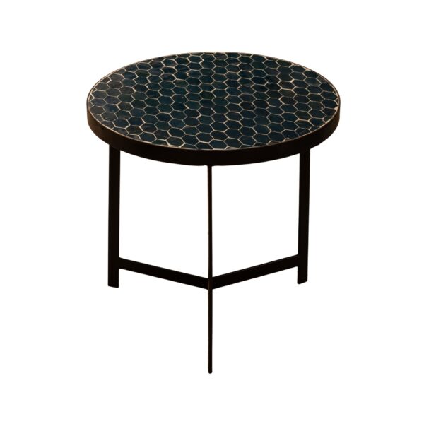 Cassian Zellige Hexagon Side Table 1 Cassian Zellige Honeycomb Side Table