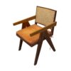 Elara Cane & Leather Armchair