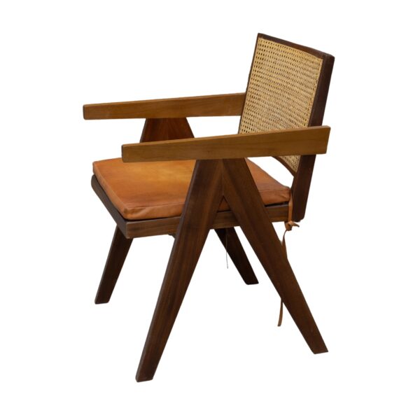 Elara Cane & Leather Armchair