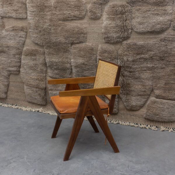 Elara Cane & Leather Armchair