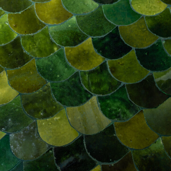 Fishscale in Tamegrout Green