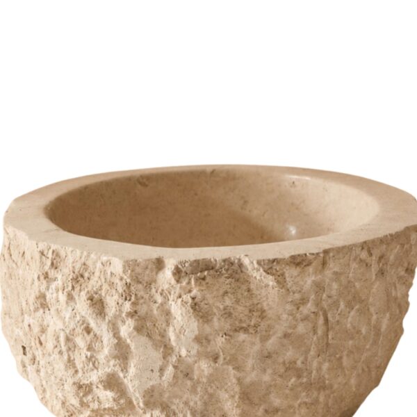 Hammered Limestone Bowl