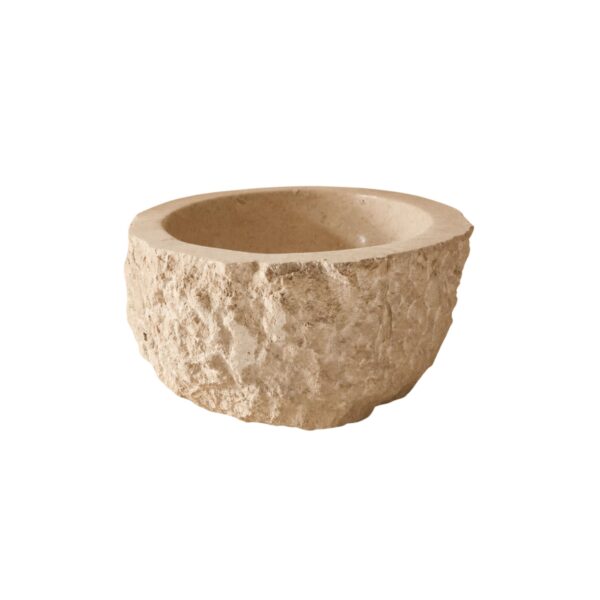 Hammered Limestone Bowl