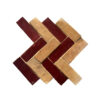 Herringbone Pattern Wine in Natural Clay