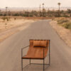 Nadia Leather Sling Chair