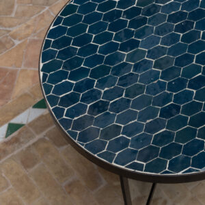 Cassian Zellige Honeycomb Side Table