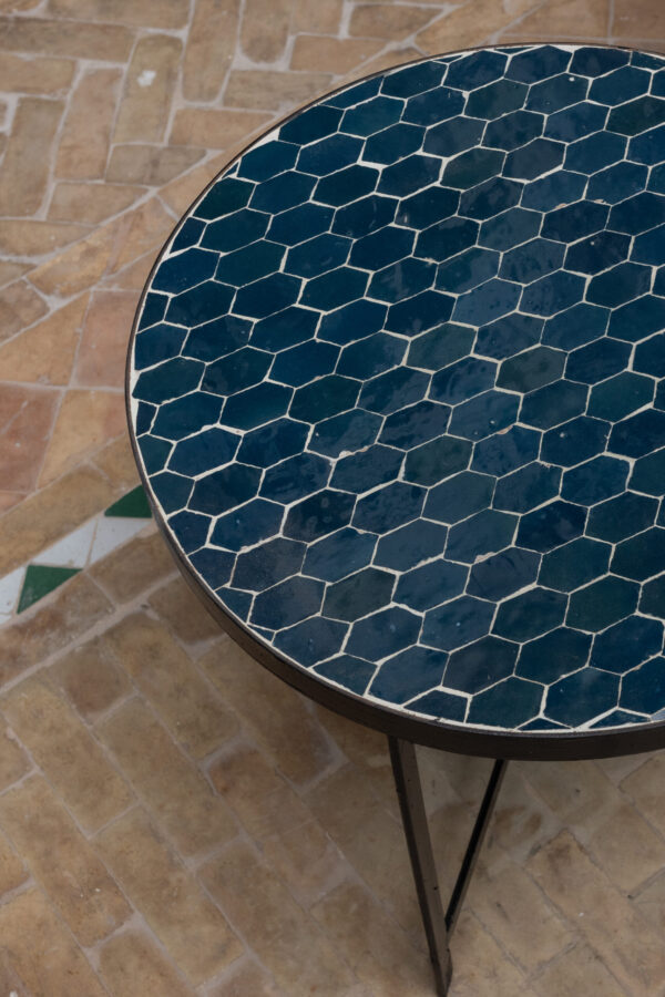 Ileenja Marina - Frame Tales Studio-8485 Cassian Zellige Honeycomb Side Table