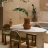 Ileenja Marina - Frame Tales Studio-8653 Zellige Linear Bone Dining Table