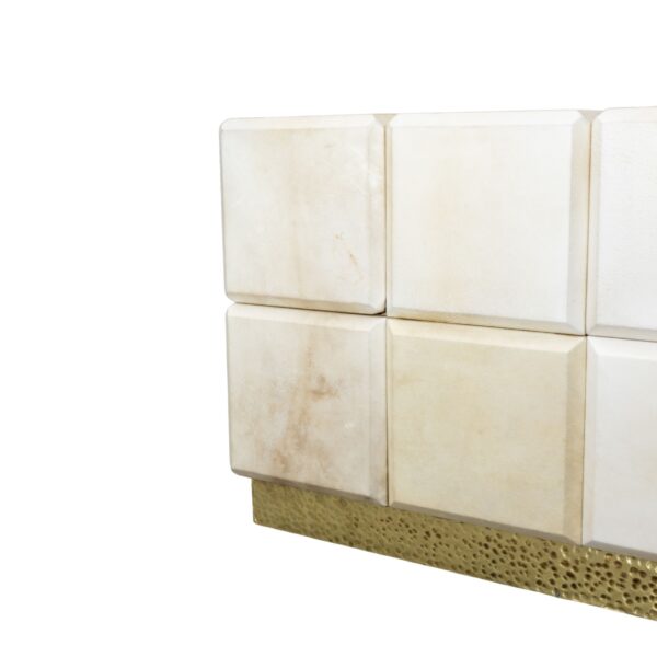 Marcello Parchment Side Table