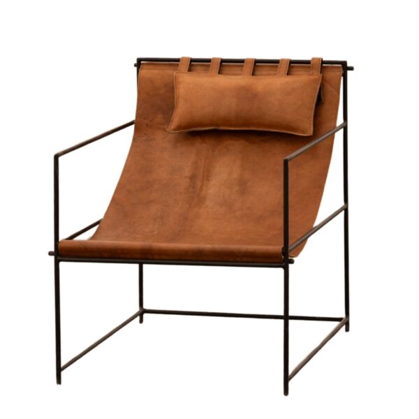 Nadia Leather Sling Chair