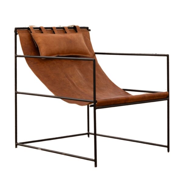 Nadia Leather Sling Chair