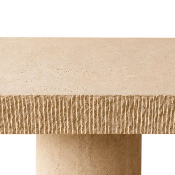 Theo Stone Table 1 Theo Travertine table