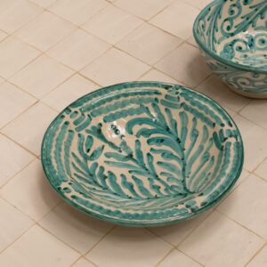 Azure Hand-Painted Ceramic Bowl