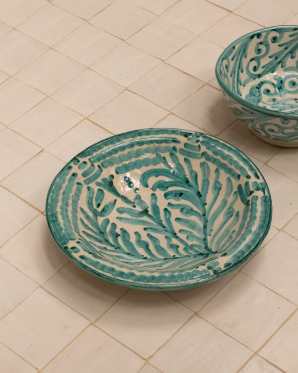 Azure Hand-Painted Ceramic Bowl
