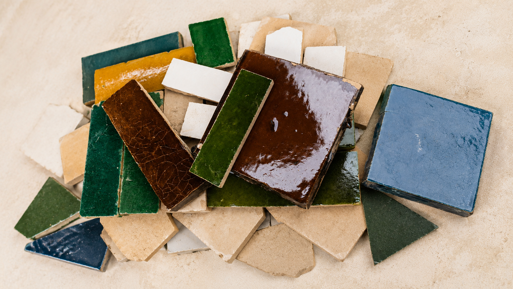 Block / Rectangle in Natural Clay / White